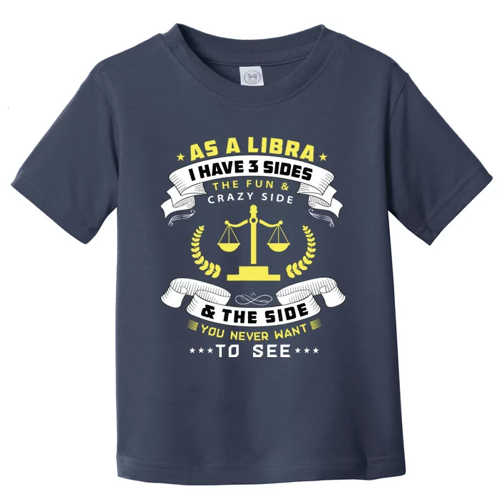 Libra Zodiac Birthday Horoscope Sign Libra Toddler T-Shirt