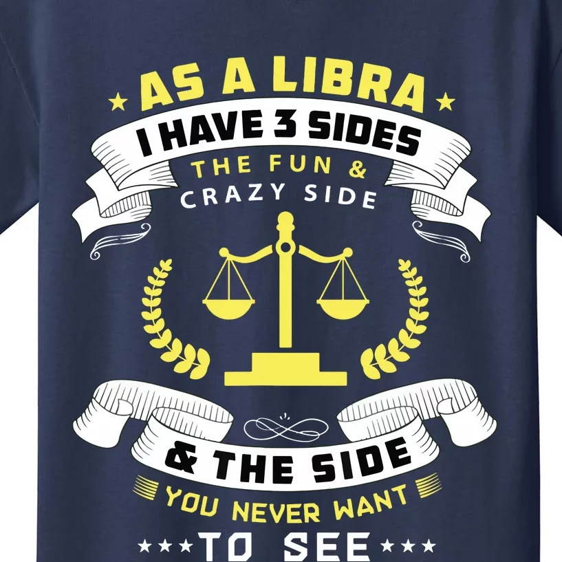 Libra Zodiac Birthday Horoscope Sign Libra Kids T-Shirt