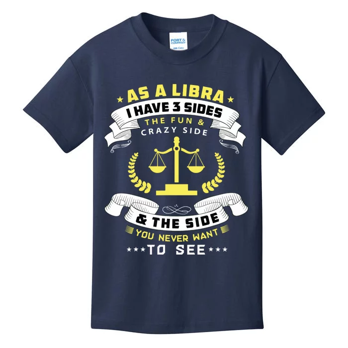 Libra Zodiac Birthday Horoscope Sign Libra Kids T-Shirt