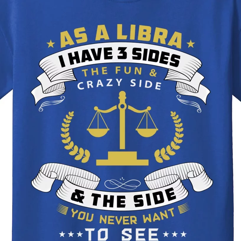 Libra Zodiac Birthday Horoscope Sign Libra Gift Kids T-Shirt