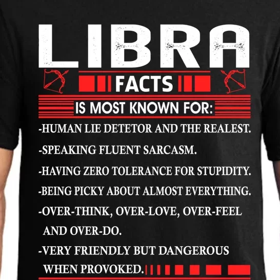 Libra Zodiac Birthday Libra Facts Gift Funny Cool Gift Pajama Set