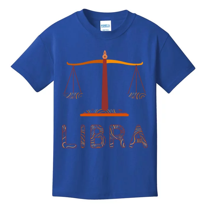 Libra Zodiac Fall Libra Birthday Gift Kids T-Shirt