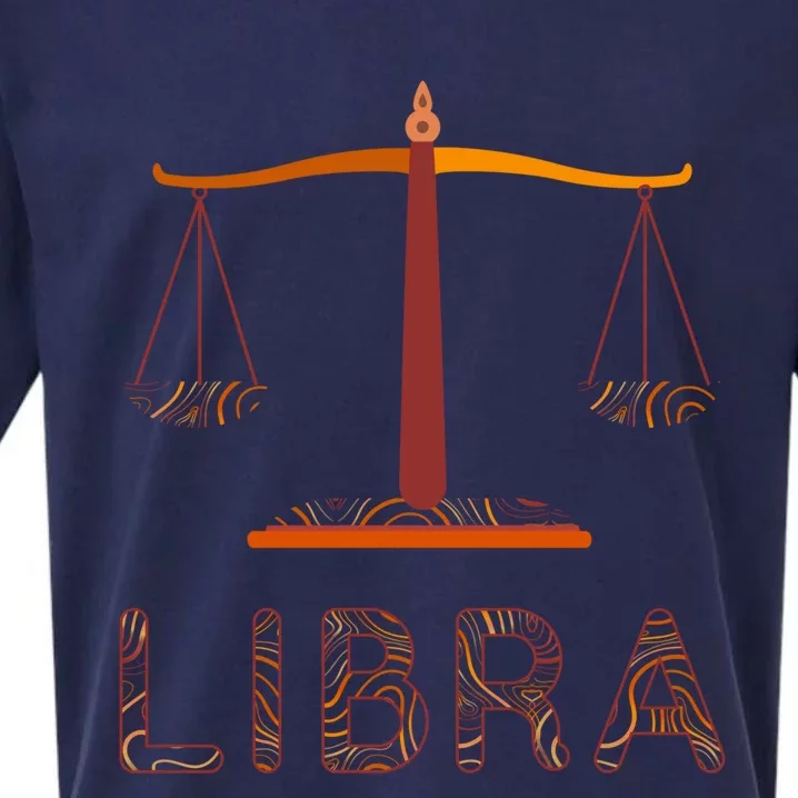 Libra Zodiac Fall Libra Birthday Gift Sueded Cloud Jersey T-Shirt