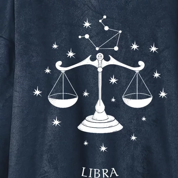 Libra Zodiac Gift Hooded Wearable Blanket