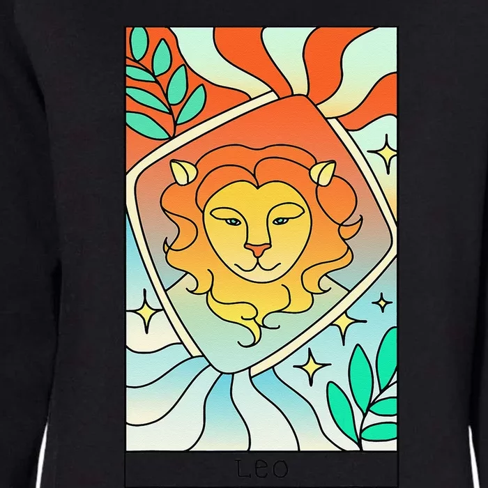 Leo Zodiac Womens California Wash Sweatshirt