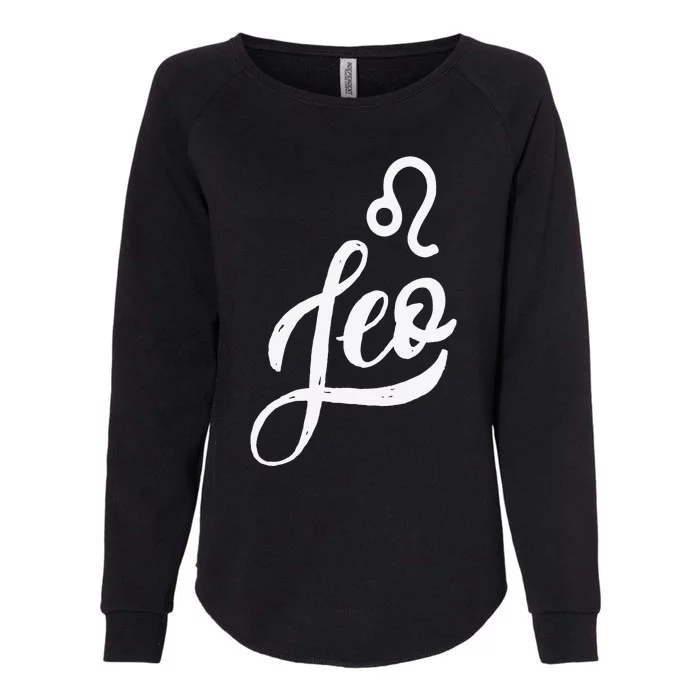 Leo Zodiac Womens California Wash Sweatshirt