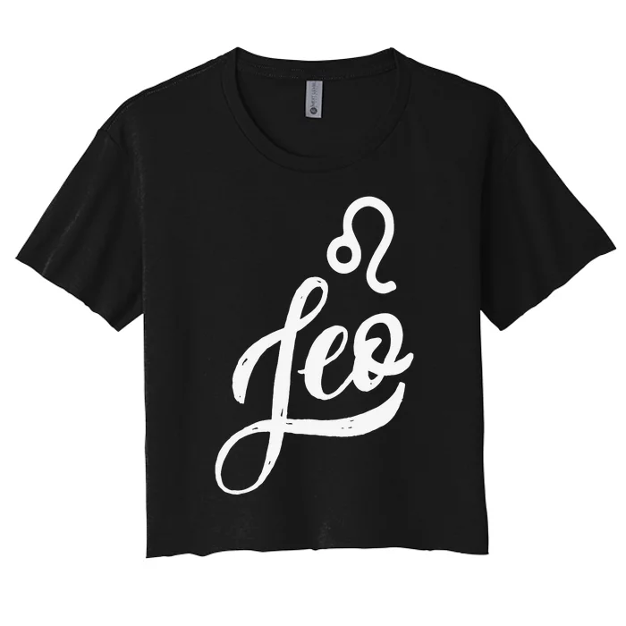 Leo Zodiac Women's Crop Top Tee