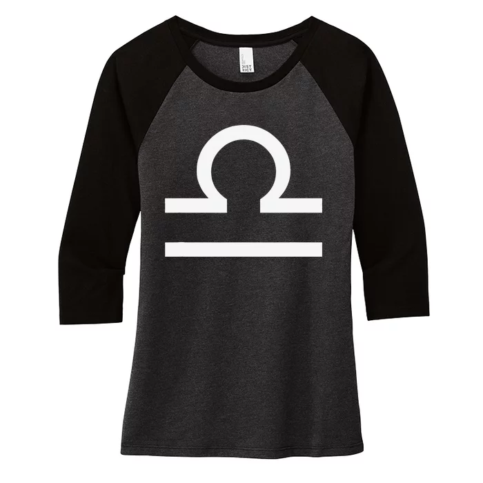 Libra zodiac Women's Tri-Blend 3/4-Sleeve Raglan Shirt