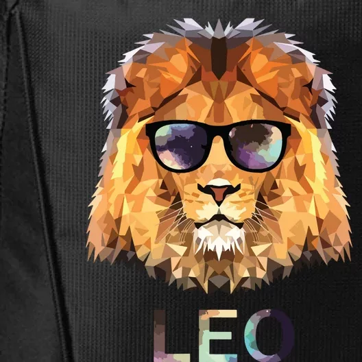 Leo Zodiac Lion With Cool Sunglasses Birthday City Backpack