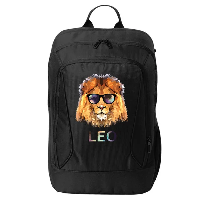 Leo Zodiac Lion With Cool Sunglasses Birthday City Backpack