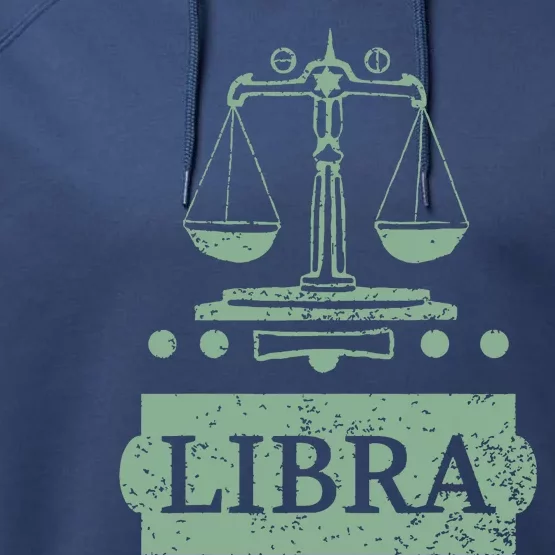 Libra Zodiac Performance Fleece Hoodie