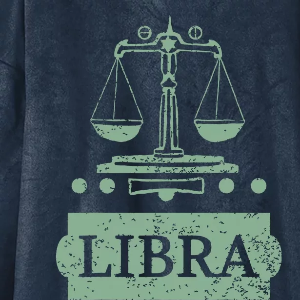 Libra Zodiac Hooded Wearable Blanket