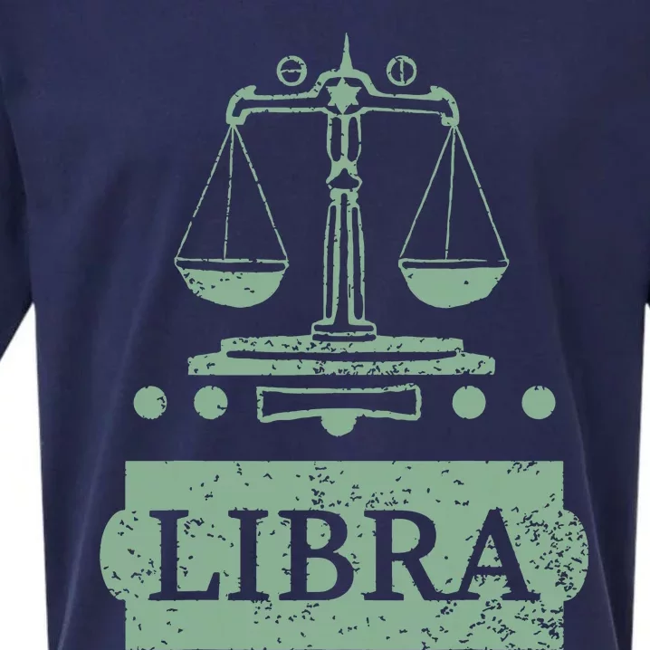 Libra Zodiac Sueded Cloud Jersey T-Shirt