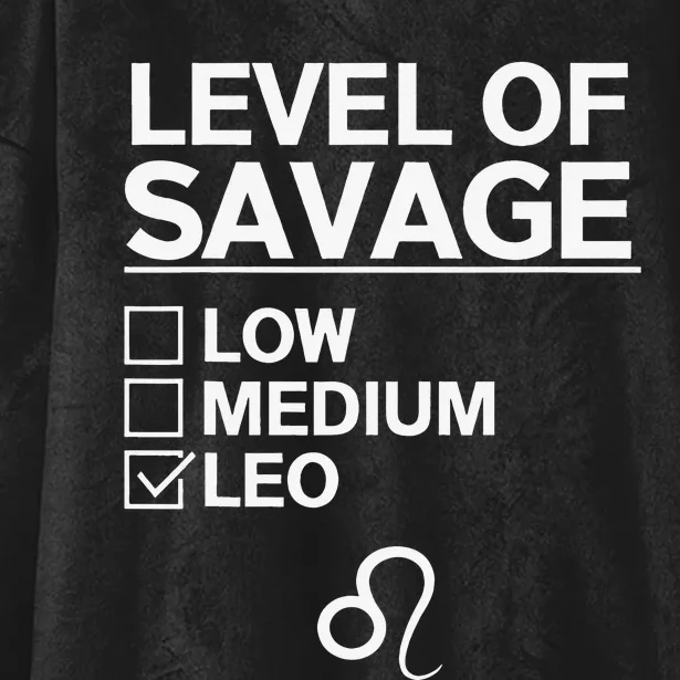 Leo Zodiac Merch Funny Awesome Leos Design Hooded Wearable Blanket