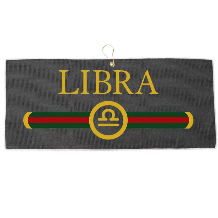 Libra zodiac october sep birthday Graphic art Libra sign Large Microfiber Waffle Golf Towel