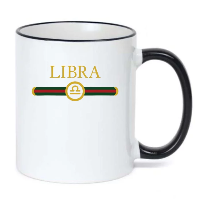 Libra Zodiac October Sep Birthday Graphic Art Libra Sign Black Color Changing Mug