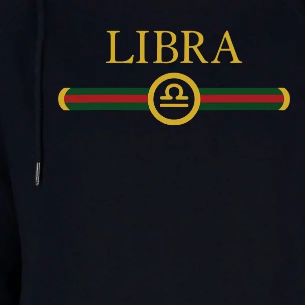 Libra Zodiac October Sep Birthday Graphic Art Libra Sign Womens Funnel Neck Pullover Hood