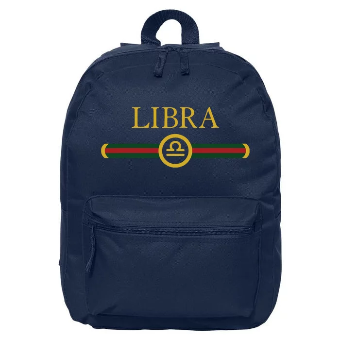 Libra Zodiac October Sep Birthday Graphic Art Libra Sign 16 in Basic Backpack