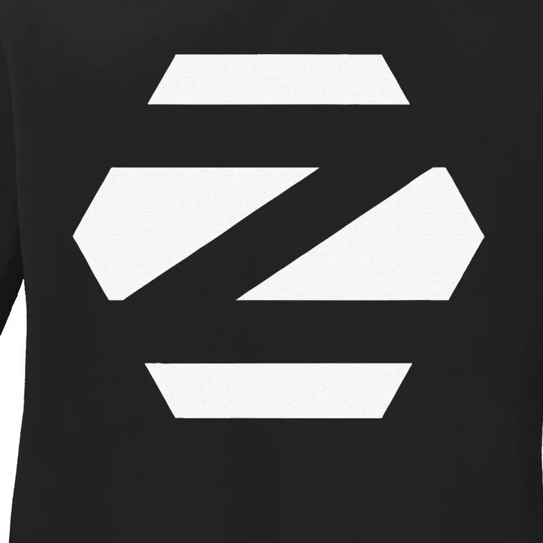 Linux Zorin Os With White Logo Open Source Os Ladies Long Sleeve Shirt