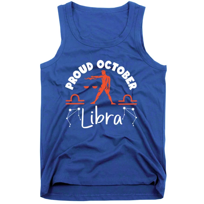 Libra Zodiac: Proud October Libra Gift Tank Top