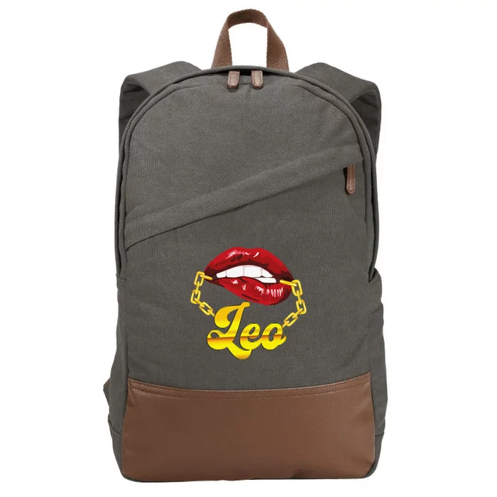 Leo Zodiac Sign Astrology Birthday Horoscope Cotton Canvas Backpack