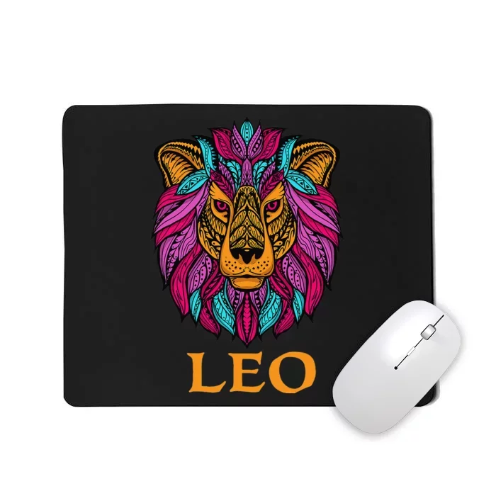 Leo Zodiac Sign Birthday Horoscope Astrology Mousepad