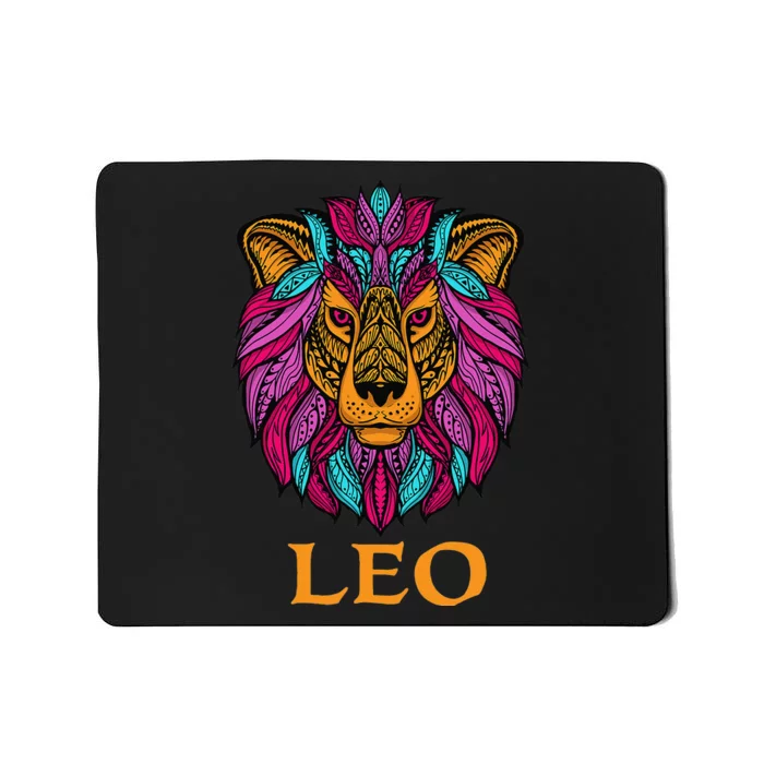 Leo Zodiac Sign Birthday Horoscope Astrology Mousepad