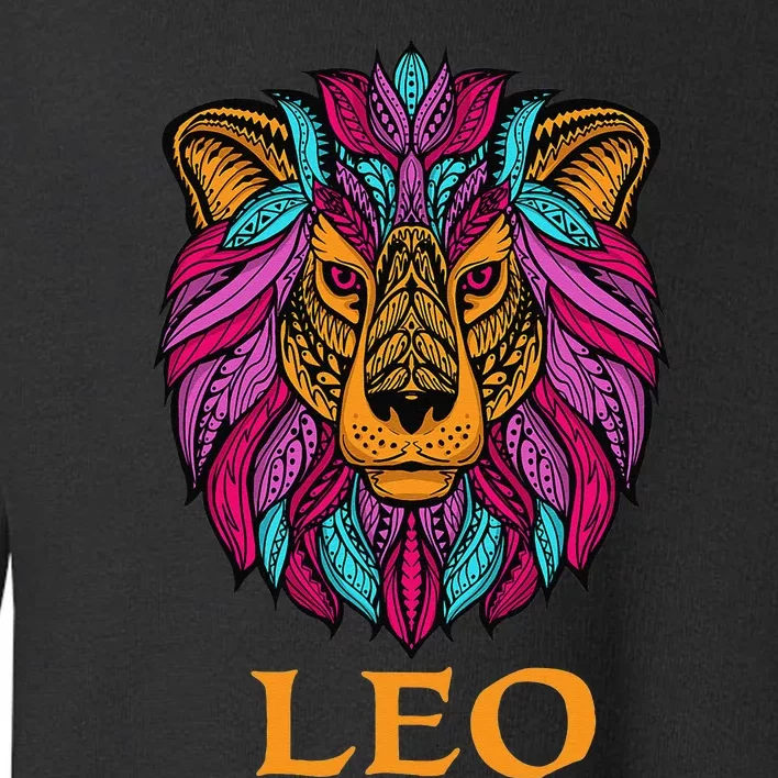 Leo Zodiac Sign Birthday Horoscope Astrology Toddler Sweatshirt