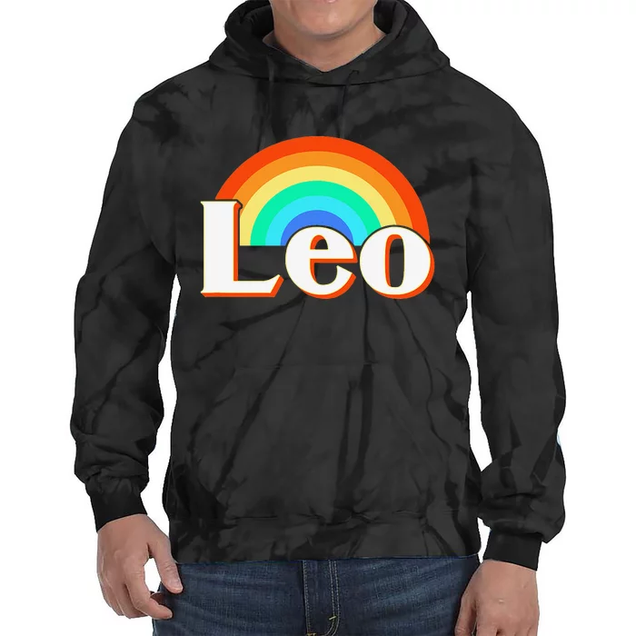 Leo Zodiac Sign Tie Dye Hoodie