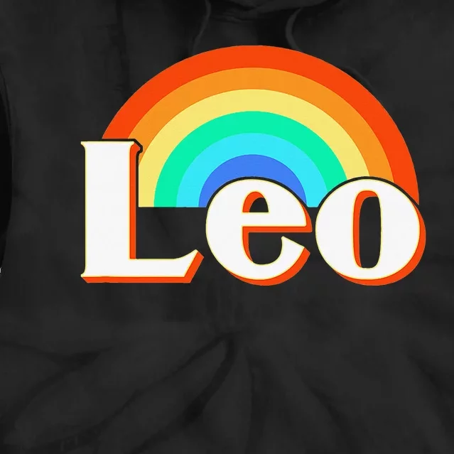 Leo Zodiac Sign Tie Dye Hoodie