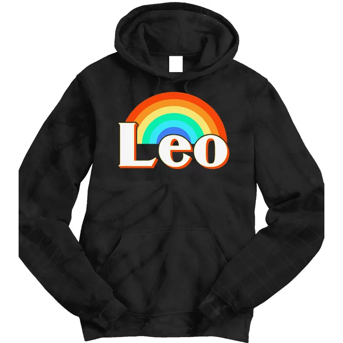 Leo Zodiac Sign Tie Dye Hoodie