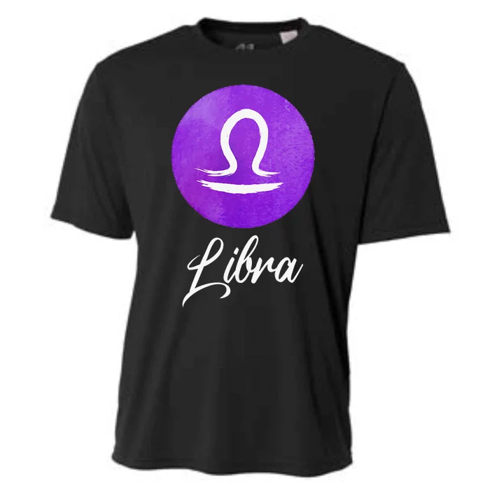 Libra Zodiac Sign Cooling Performance Crew T-Shirt