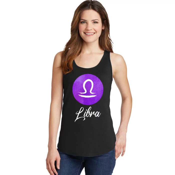 Libra Zodiac Sign Ladies Essential Tank