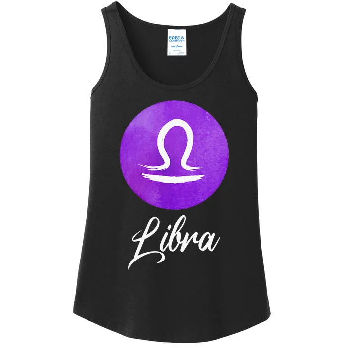 Libra Zodiac Sign Ladies Essential Tank