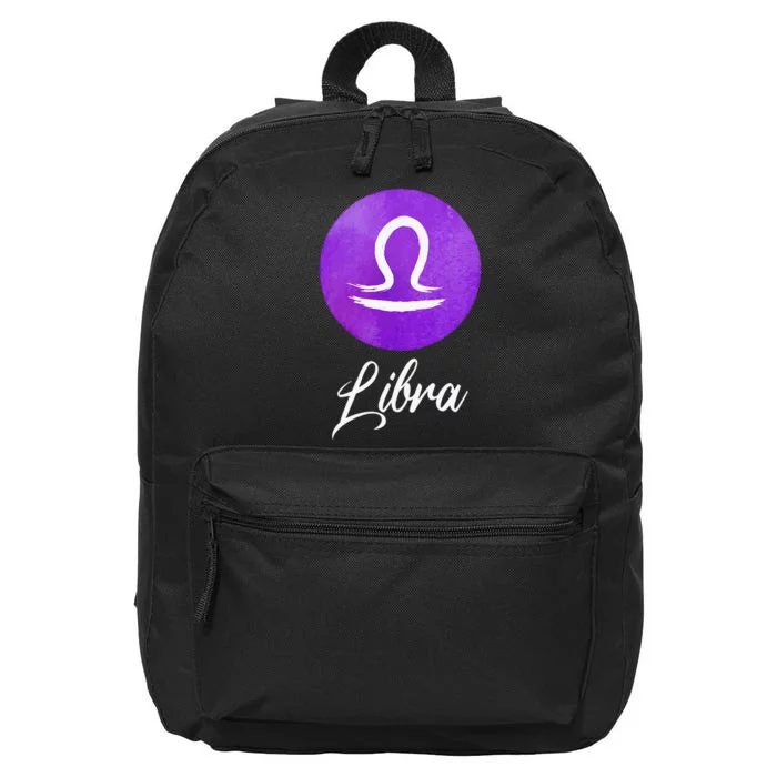 Libra Zodiac Sign 16 in Basic Backpack