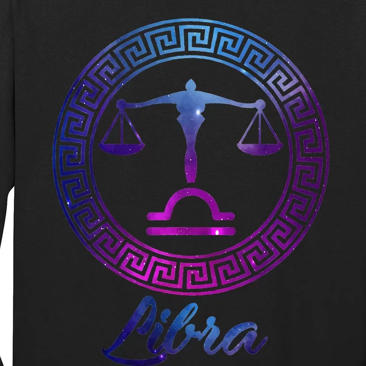 Libra Zodiac Sign Long Sleeve Shirt