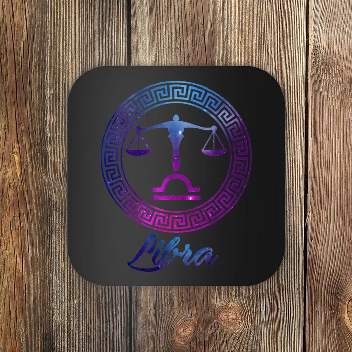 Libra Zodiac Sign Coaster