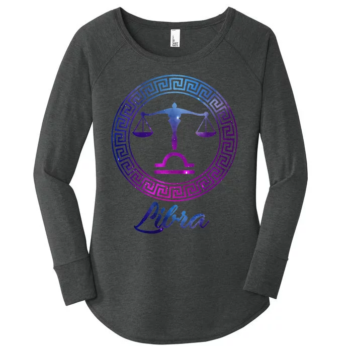 Libra Zodiac Sign Women's Perfect Tri Tunic Long Sleeve Shirt