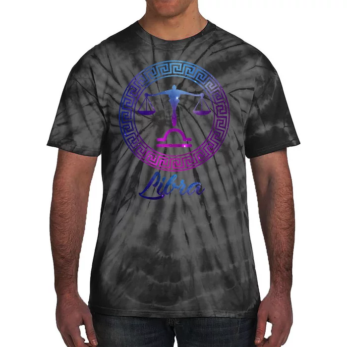 Libra Zodiac Sign Tie-Dye T-Shirt