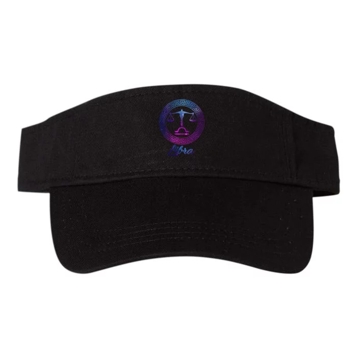 Libra Zodiac Sign Valucap Bio-Washed Visor