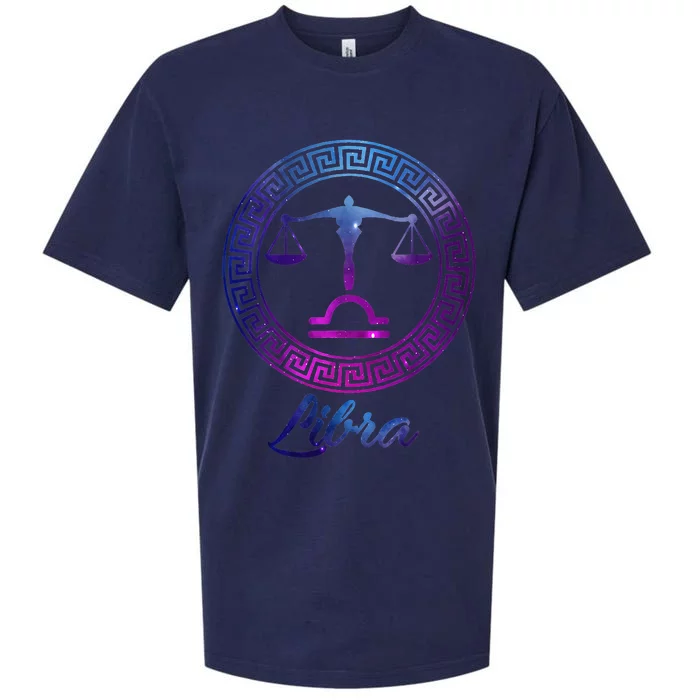 Libra Zodiac Sign Sueded Cloud Jersey T-Shirt