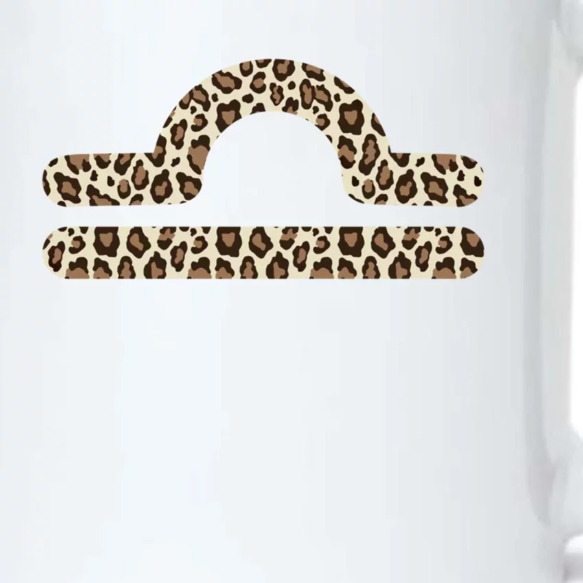 Libra Zodiac Sign Leopard Gift Black Color Changing Mug