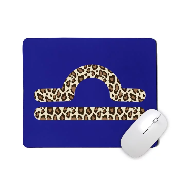 Libra Zodiac Sign Leopard Gift Mousepad