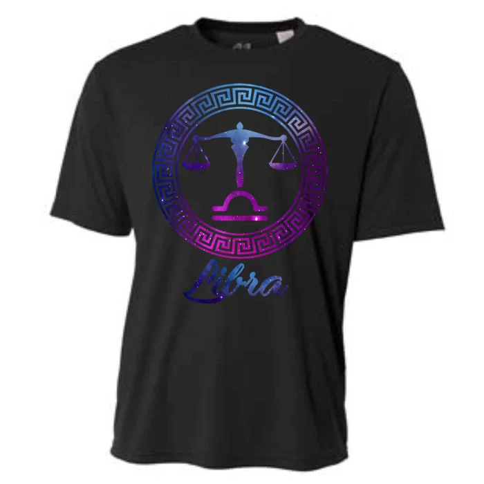 Libra Zodiac Sign Gift Cooling Performance Crew T-Shirt