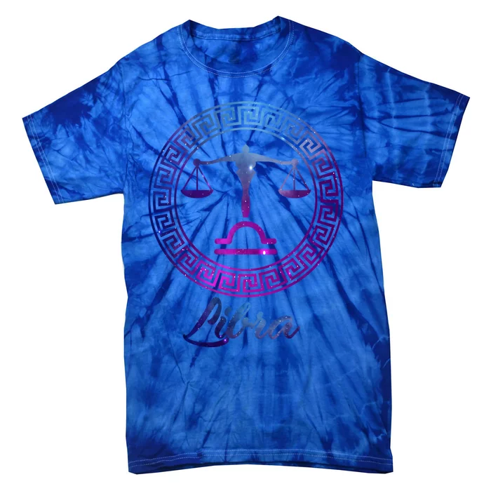 Libra Zodiac Sign Gift Tie-Dye T-Shirt