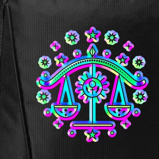 Libra Zodiac Sign Gift City Backpack