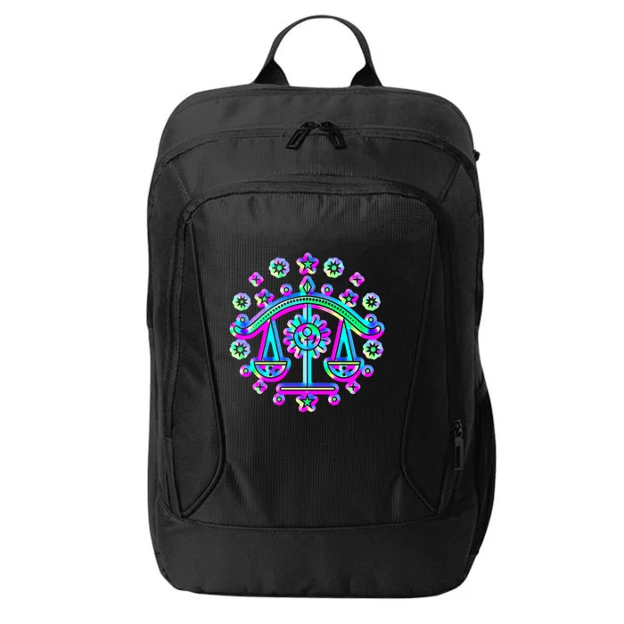 Libra Zodiac Sign Gift City Backpack