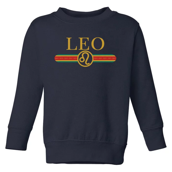 Leo Zodiac Sign Astrology Horoscope Fashion Toddler Sweatshirt