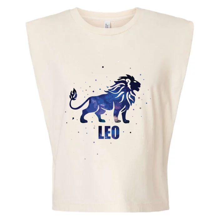 Leo Zodiac Sign Astrology Horoscope Garment-Dyed Women's Muscle Tee