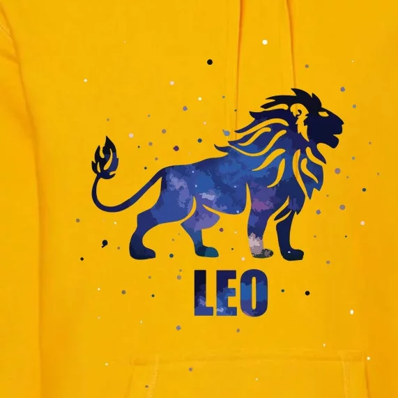 Leo Zodiac Sign Astrology Horoscope Premium Hoodie